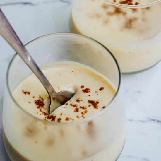 Vegan Eggnog Pudding