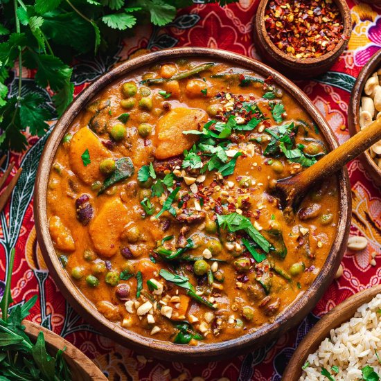 Vegan African peanut butter stew