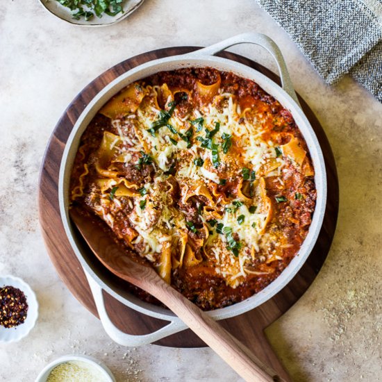 Easy Skillet Stovetop Lasagna