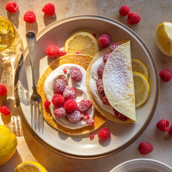 Meyer Lemon Protein Crepes