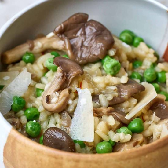 Mushroom & Pea Risotto