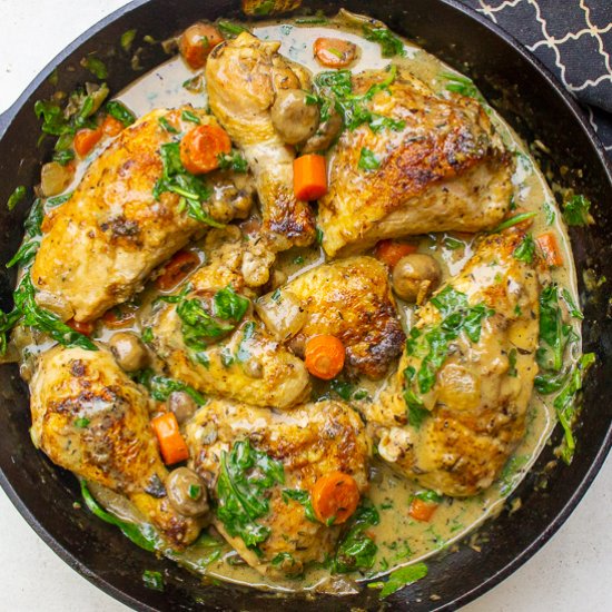 Moroccan Chicken and Sweet Potatoes