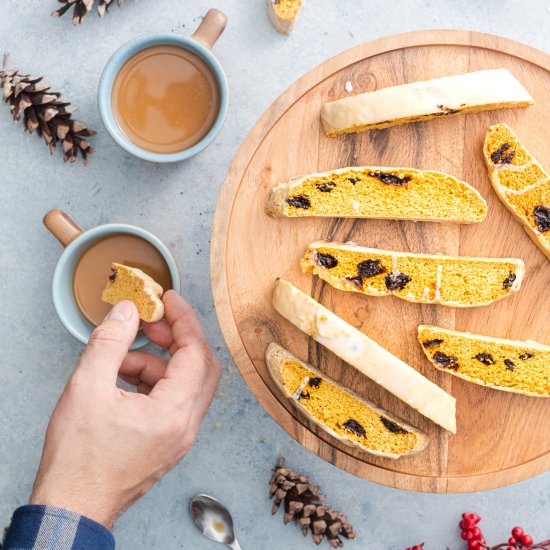 Cherry Limoncello Biscotti