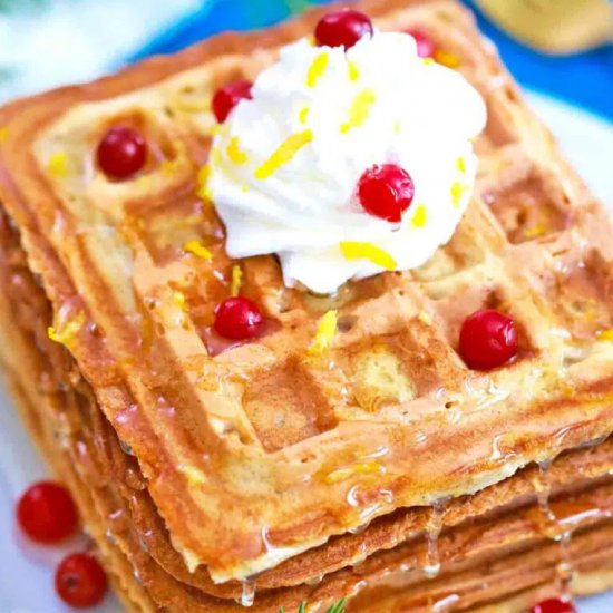 Eggnog Waffles