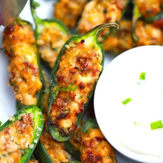 Cheesy Air Fryer Jalapeno Poppers