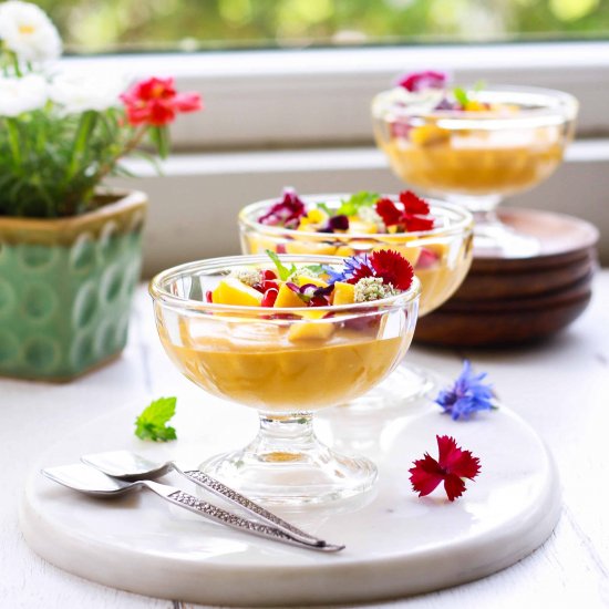 Mango Coconut Panna Cotta