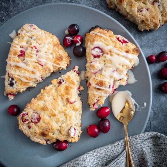 Orange & Fresh Cranberry Scones