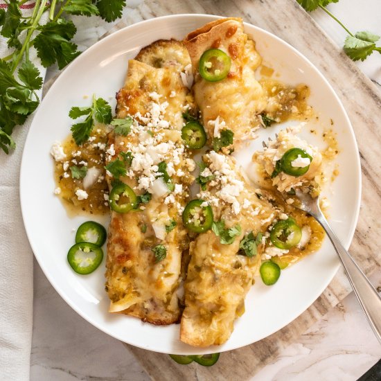 Green Chicken Enchiladas