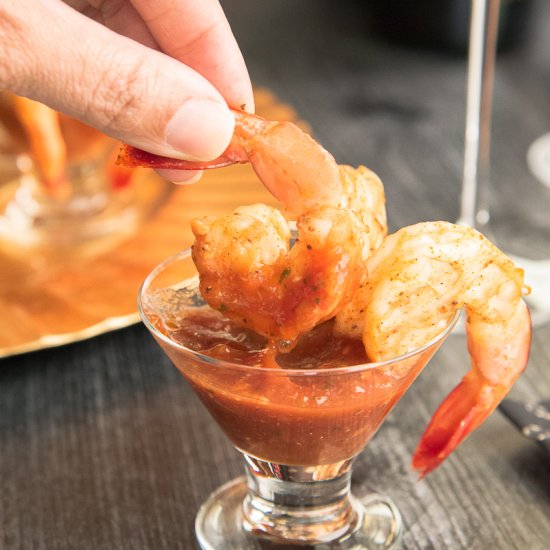 Roasted Shrimp Cocktail with Sauce