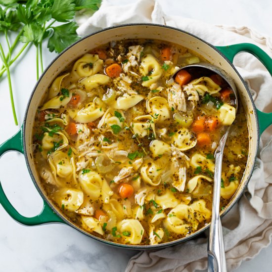 Chicken Tortellini Soup