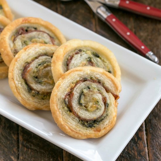 Prosciutto Gruyere Pinwheels