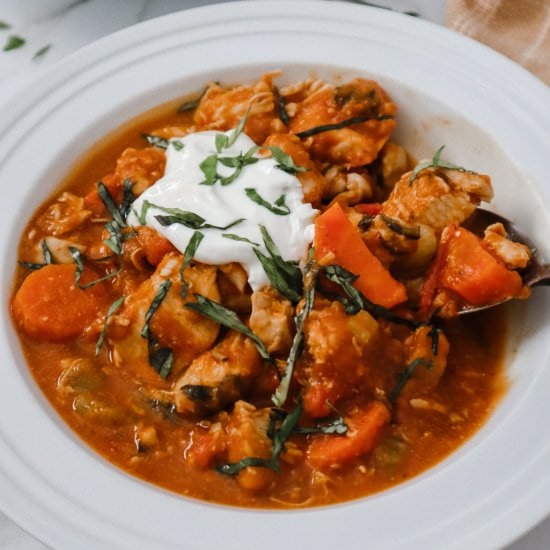 Instant Pot Pumpkin Chicken Chili