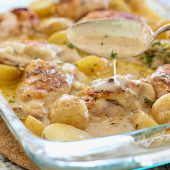 Creamy Chicken and Potato Casserole