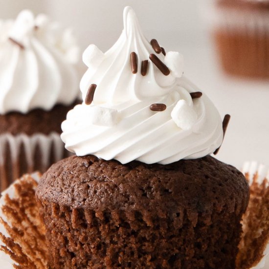 Hot Chocolate Cupcakes