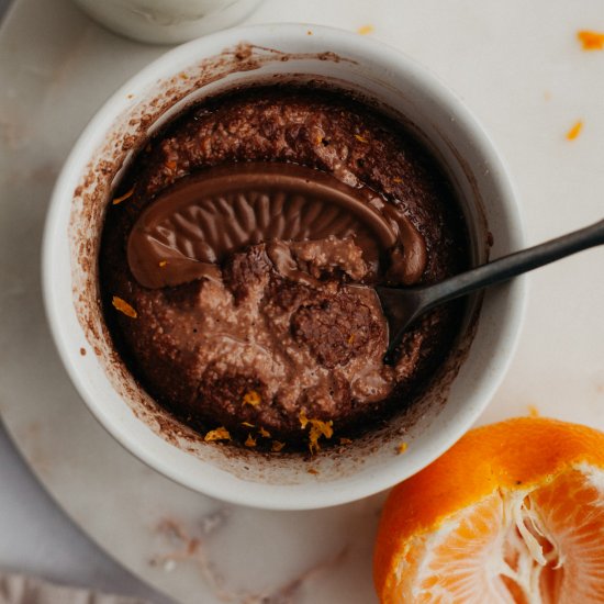 Chocolate Orange Baked Oats