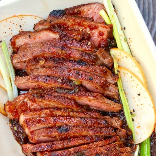 Asian Pear Marinated Steak