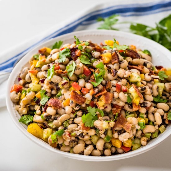 Warm Bacon Black Eyed Pea Salad