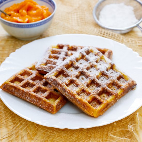 Pumpkin waffles