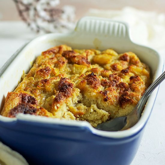 EASIEST APPLE BREAD PUDDING