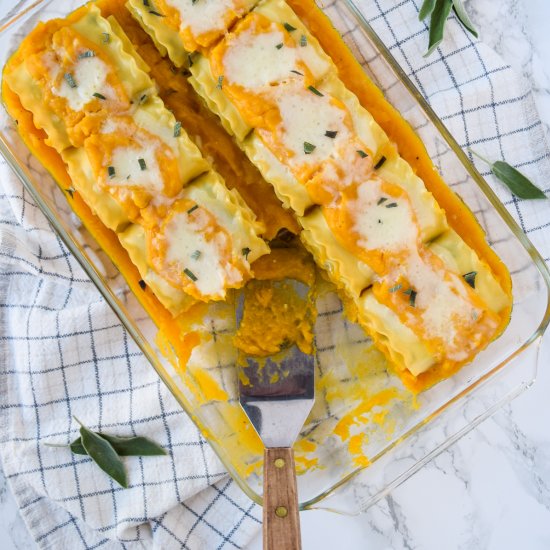 Butternut Squash Lasagna Rolls