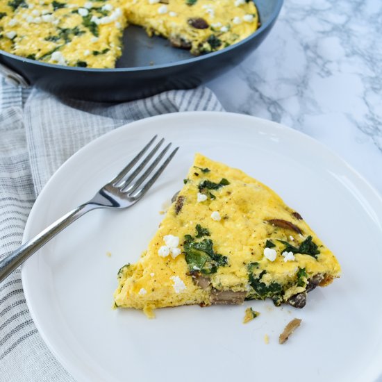 Kale and Mushroom Frittata