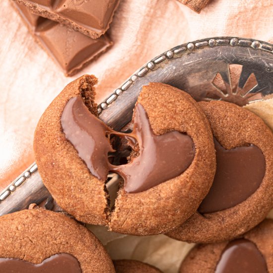 Chocolate Thumbprint Cookies