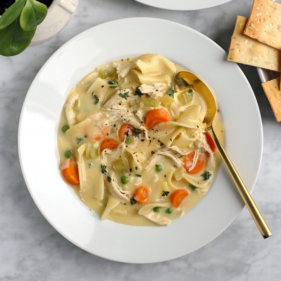 Creamy Chicken Noodle Soup