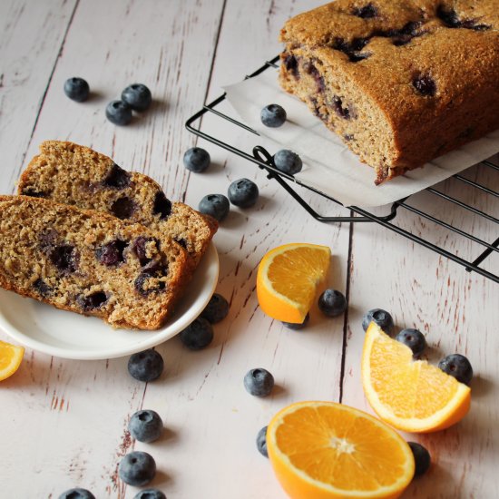 Vegan Blueberry Orange Bread