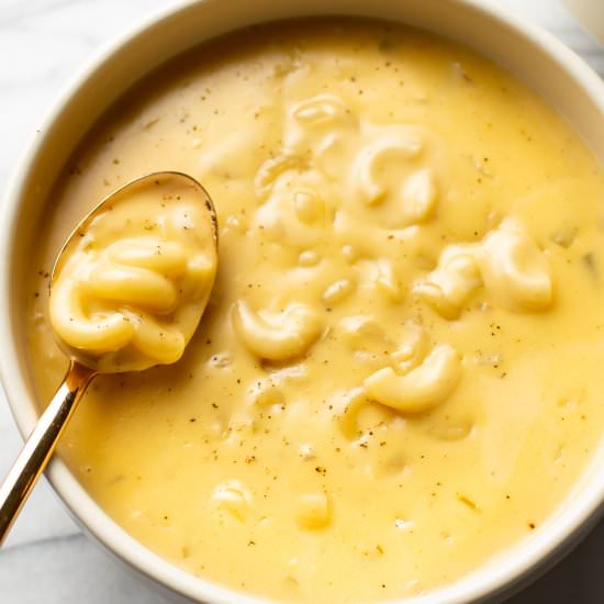 macaroni and cheese soup