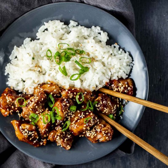 Air Fryer Sesame Chicken