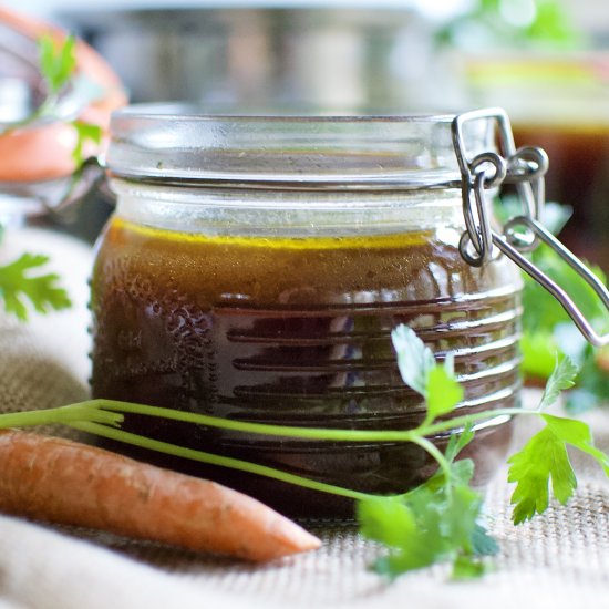 hearty vegetarian umami broth