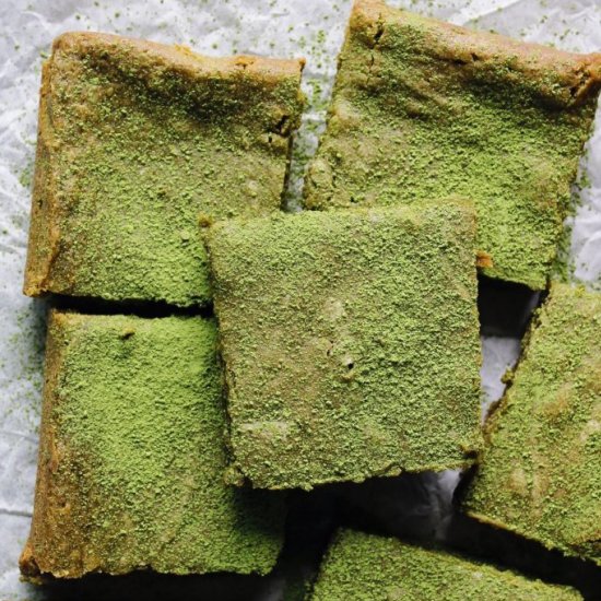 Chewy Matcha Brownies