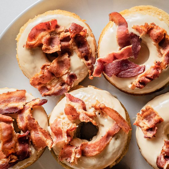 Maple-Bacon Baked Donuts