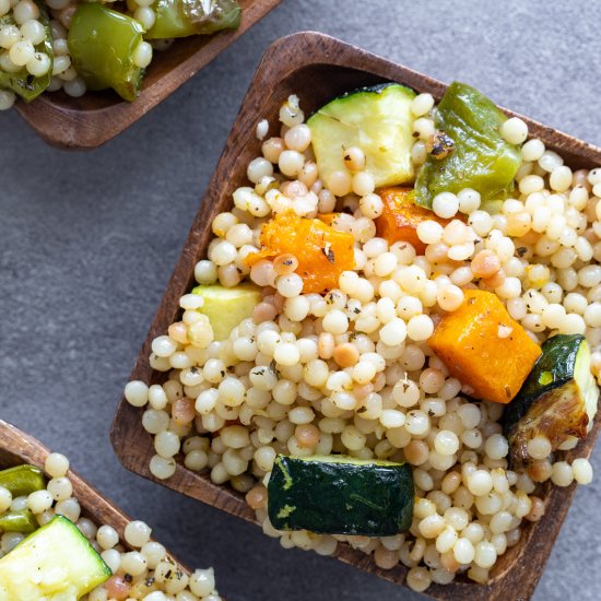 Couscous with roasted veggies