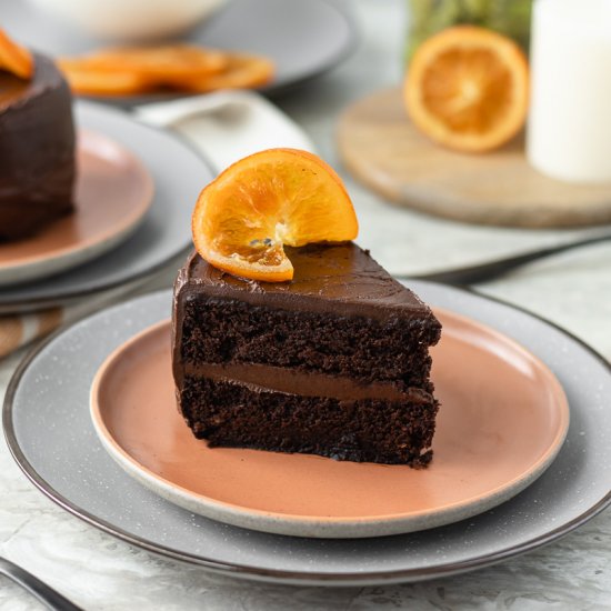 Chocolate Orange Cake for Two