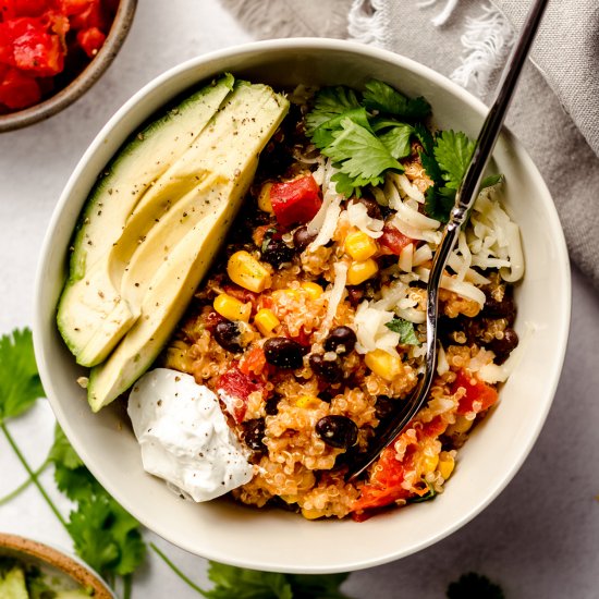 enchilada quinoa casserole