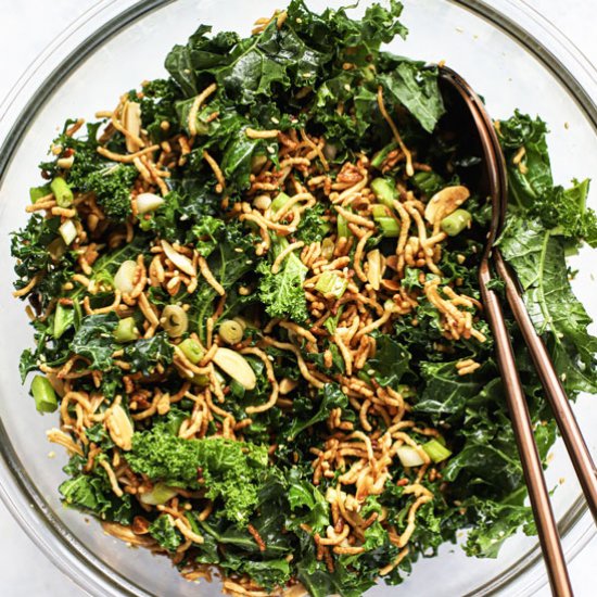 Healthy Asian Slaw with Ramen