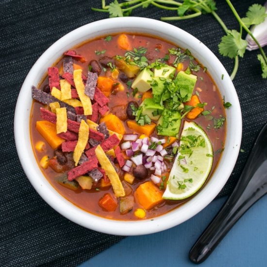 Sweet Potato Tortilla Soup