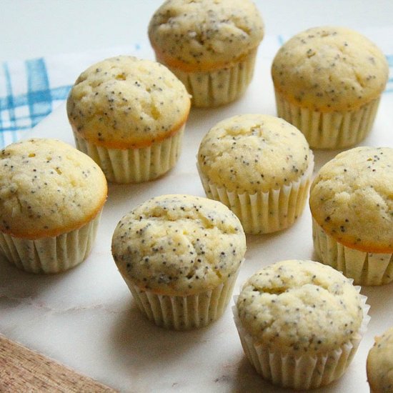 Mini Lemon Poppyseed Muffins