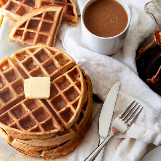 Malted Milk Waffles