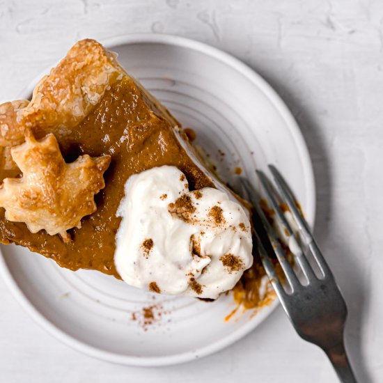 Black Bottom Pumpkin Custard Pie