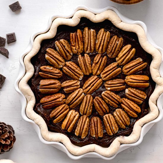 Pecan Brownie Pie