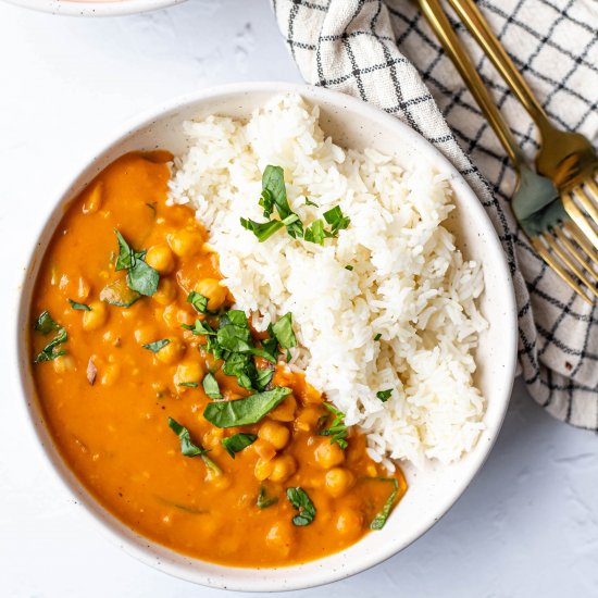 Butternut Squash and Chickpea Curry