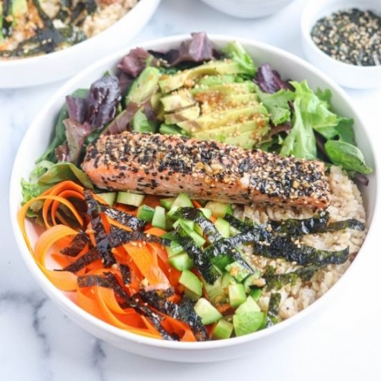 Salmon Furikake Buddha Bowl