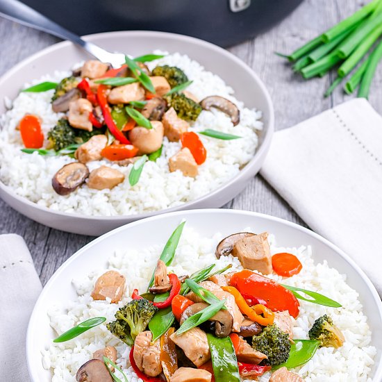 Chicken And Pepper Stir Fry