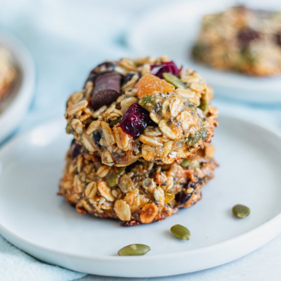 Cranberry oatmeal breakfast cookies