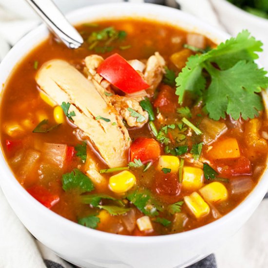 Slow Cooker Chicken Corn Soup