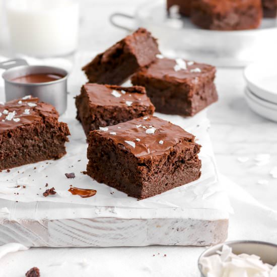 Whole Wheat Dark Chocolate Brownies