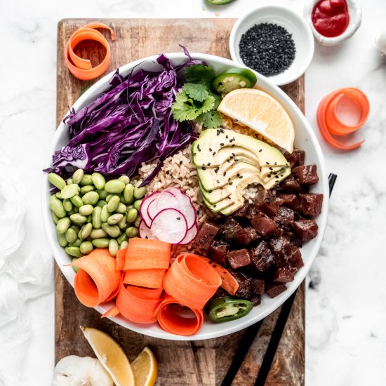 Ahi Tuna Poke Bowl