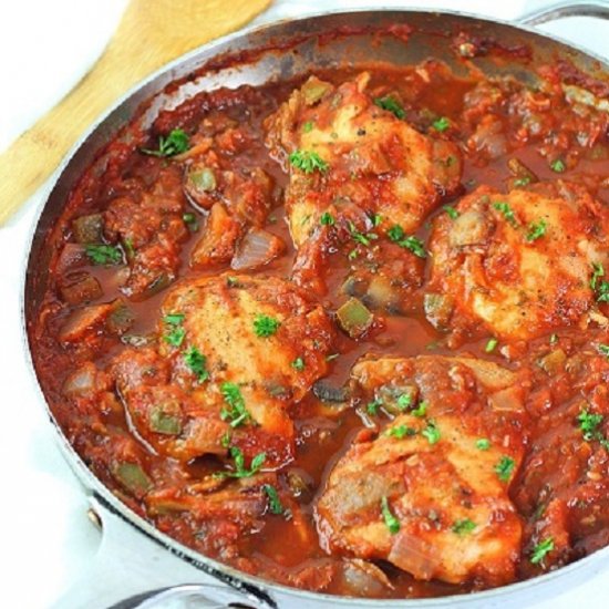 quick chicken cacciatore